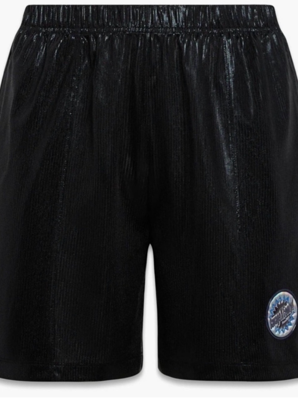 Savage X Fenty Black Chain Reaction Basketball Athletic Mesh Shorts